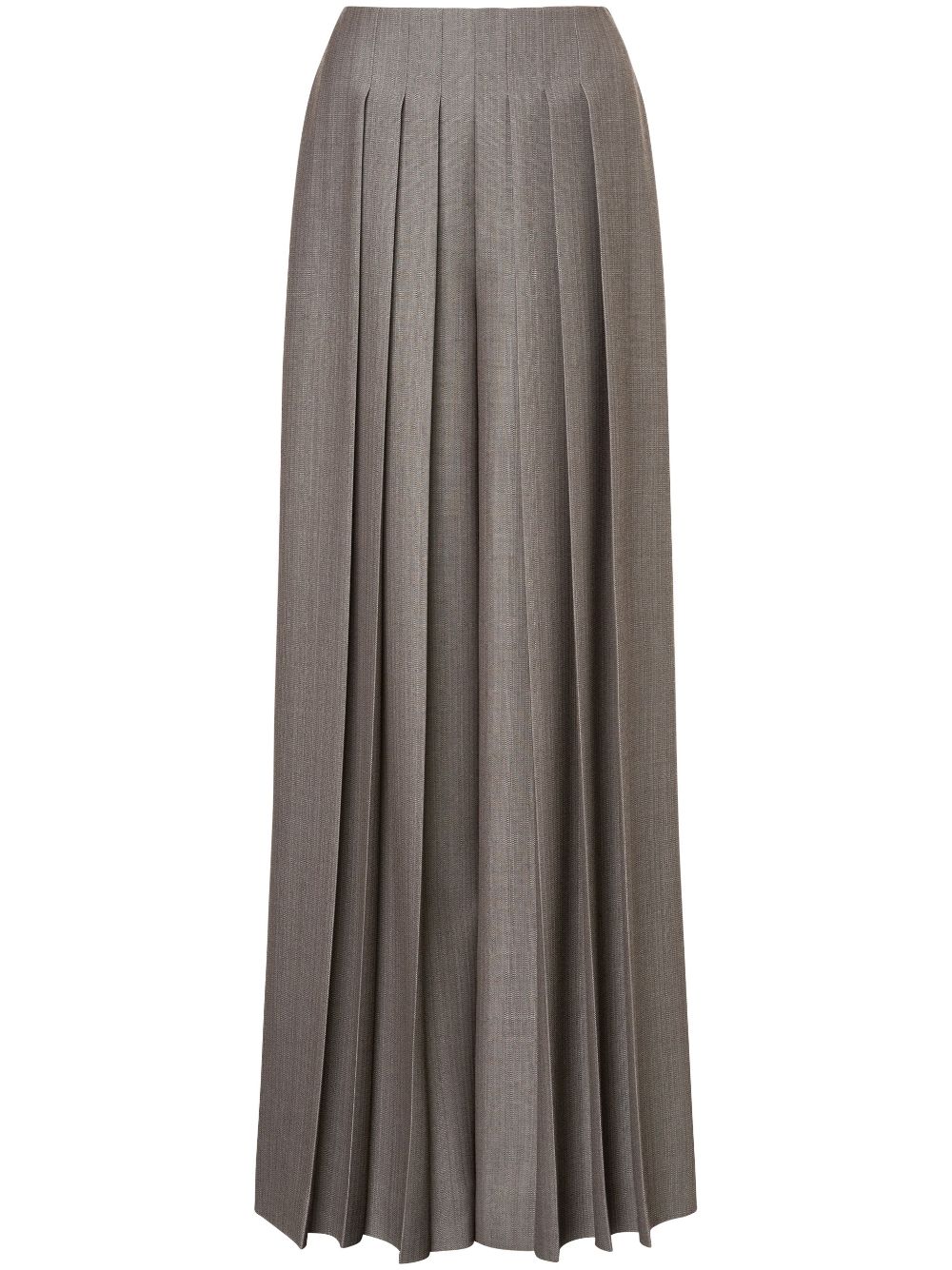 Alberta Ferretti pleated mid-rise palazzo trousers - Black von Alberta Ferretti