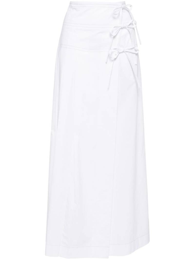 Alberta Ferretti pleated wrap skirt - White von Alberta Ferretti