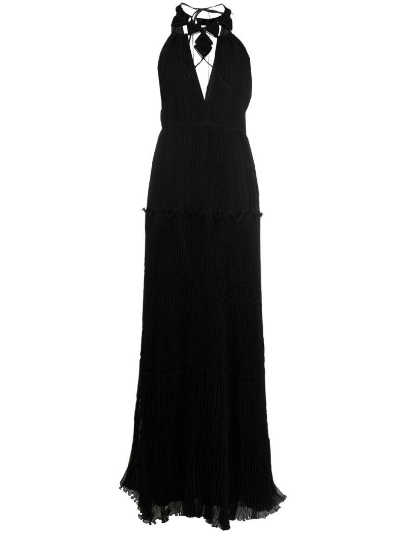 Alberta Ferretti plissé embellished dress - Black von Alberta Ferretti