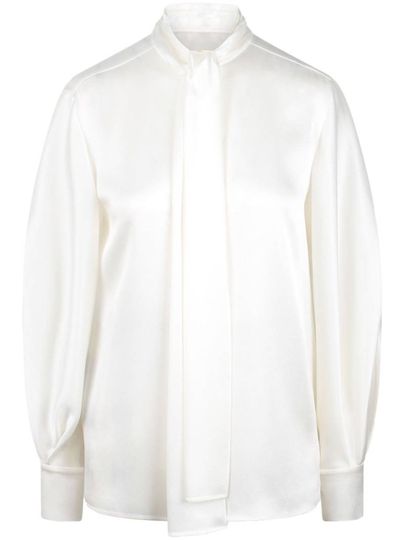 Alberta Ferretti pussy-bow shirt - White von Alberta Ferretti