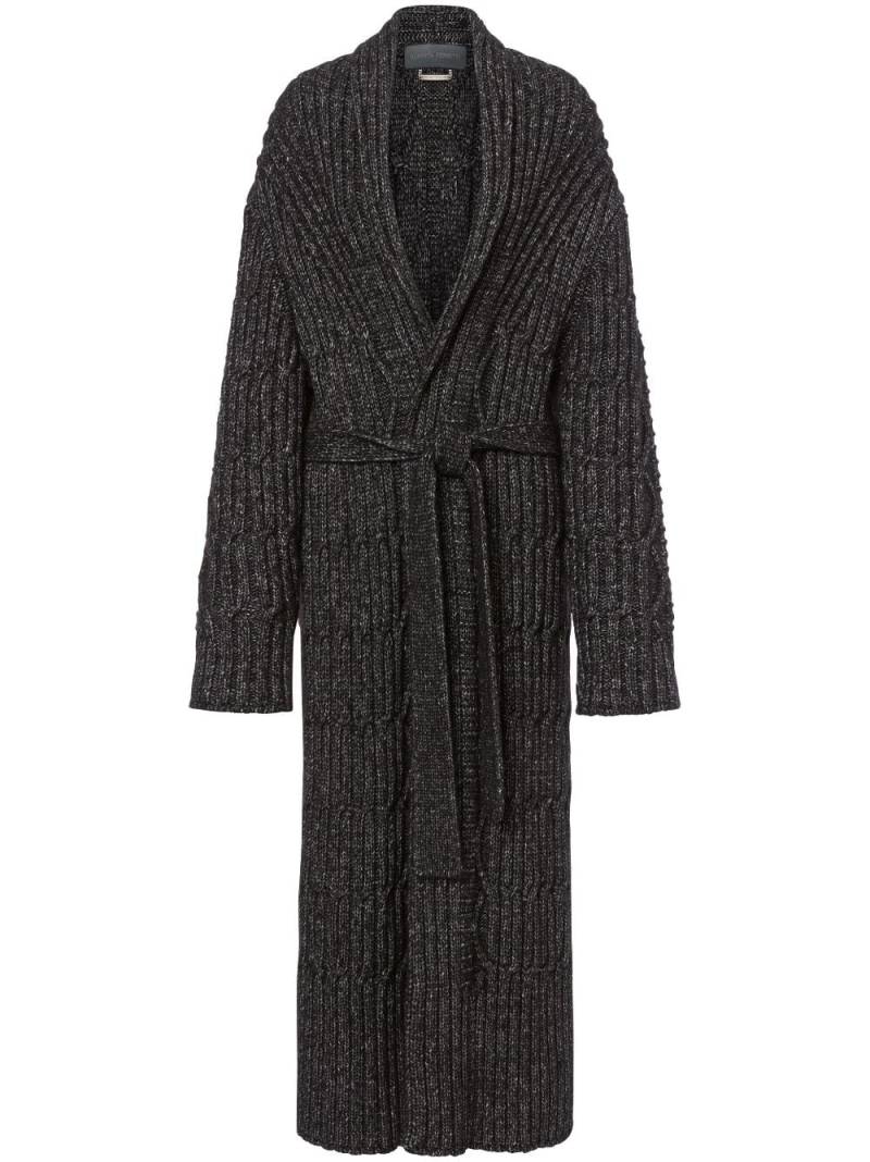 Alberta Ferretti ribbed-knit cardigan - Black von Alberta Ferretti