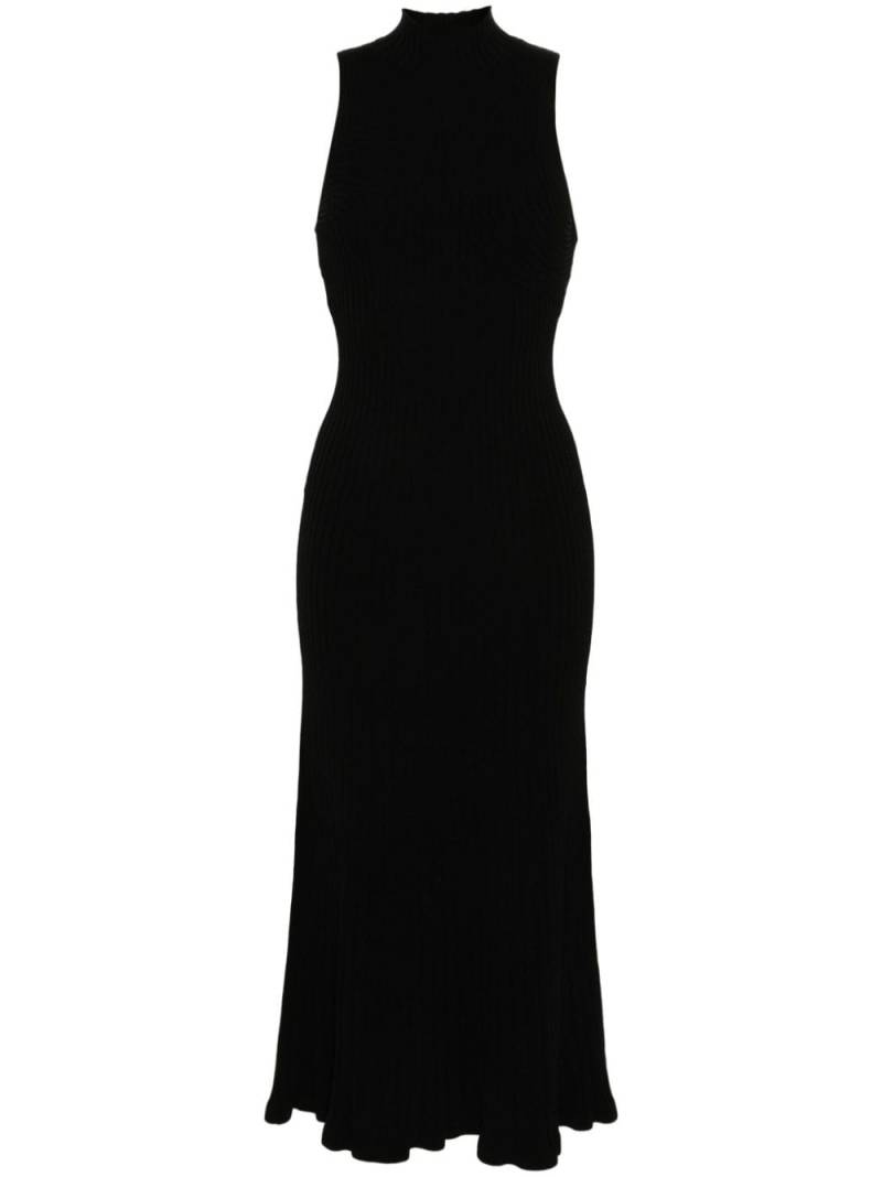 Alberta Ferretti ribbed-knit maxi dress - Black von Alberta Ferretti