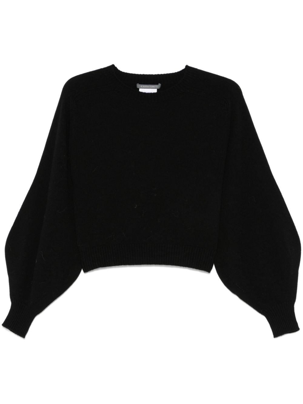 Alberta Ferretti ribbed sweater - Black von Alberta Ferretti