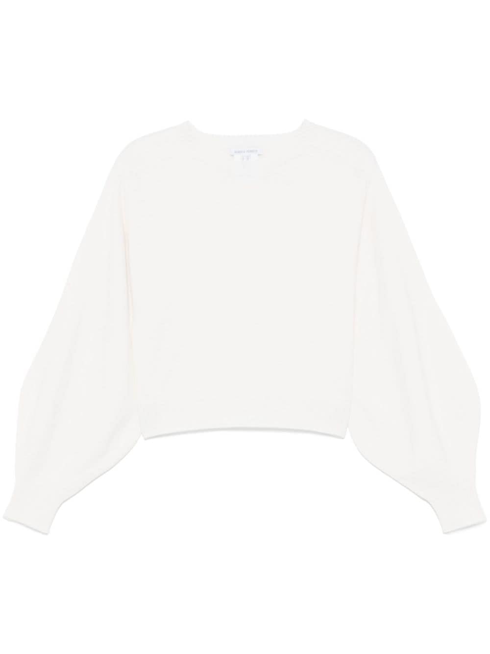 Alberta Ferretti ribbed sweater - White von Alberta Ferretti