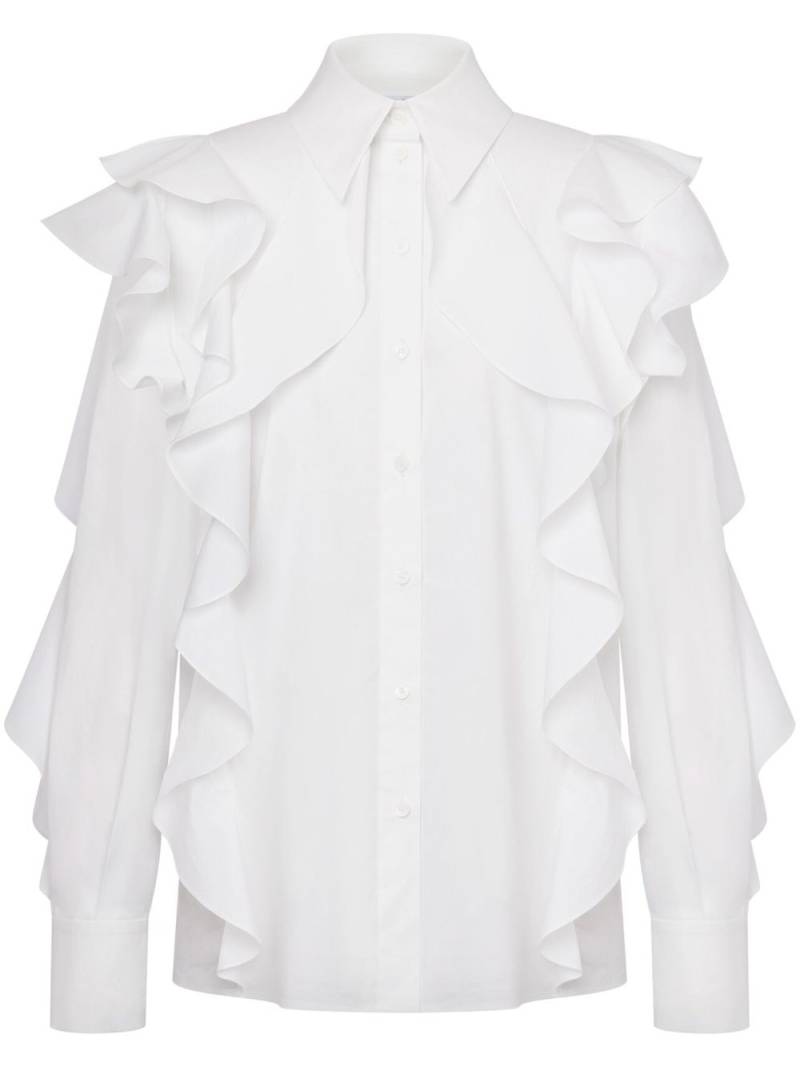 Alberta Ferretti ruffled shirt - White von Alberta Ferretti