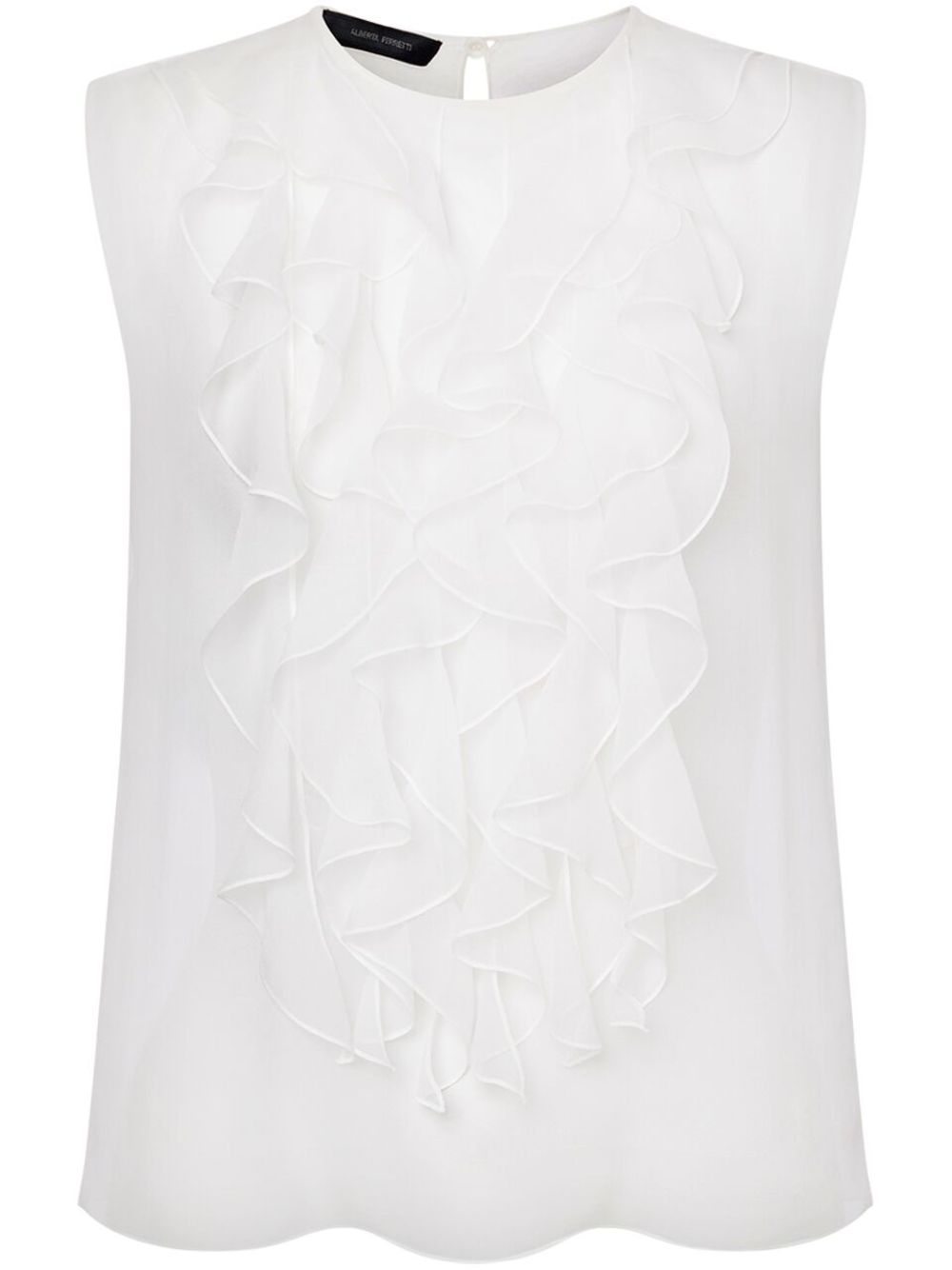 Alberta Ferretti ruffled top - White von Alberta Ferretti