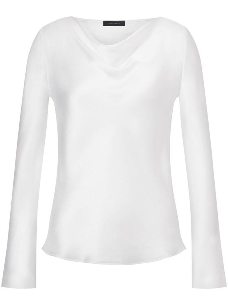 Alberta Ferretti satin blouse - White von Alberta Ferretti