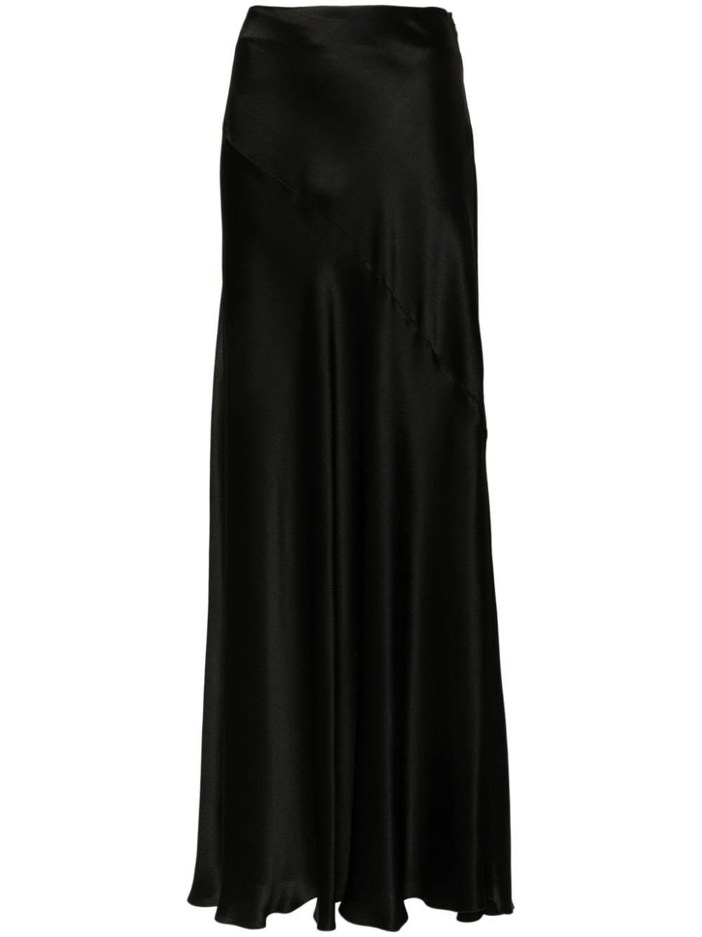 Alberta Ferretti satin long skirt - Black von Alberta Ferretti