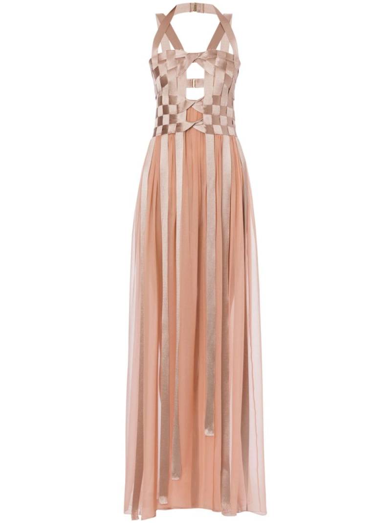 Alberta Ferretti satin maxi dress - Pink von Alberta Ferretti