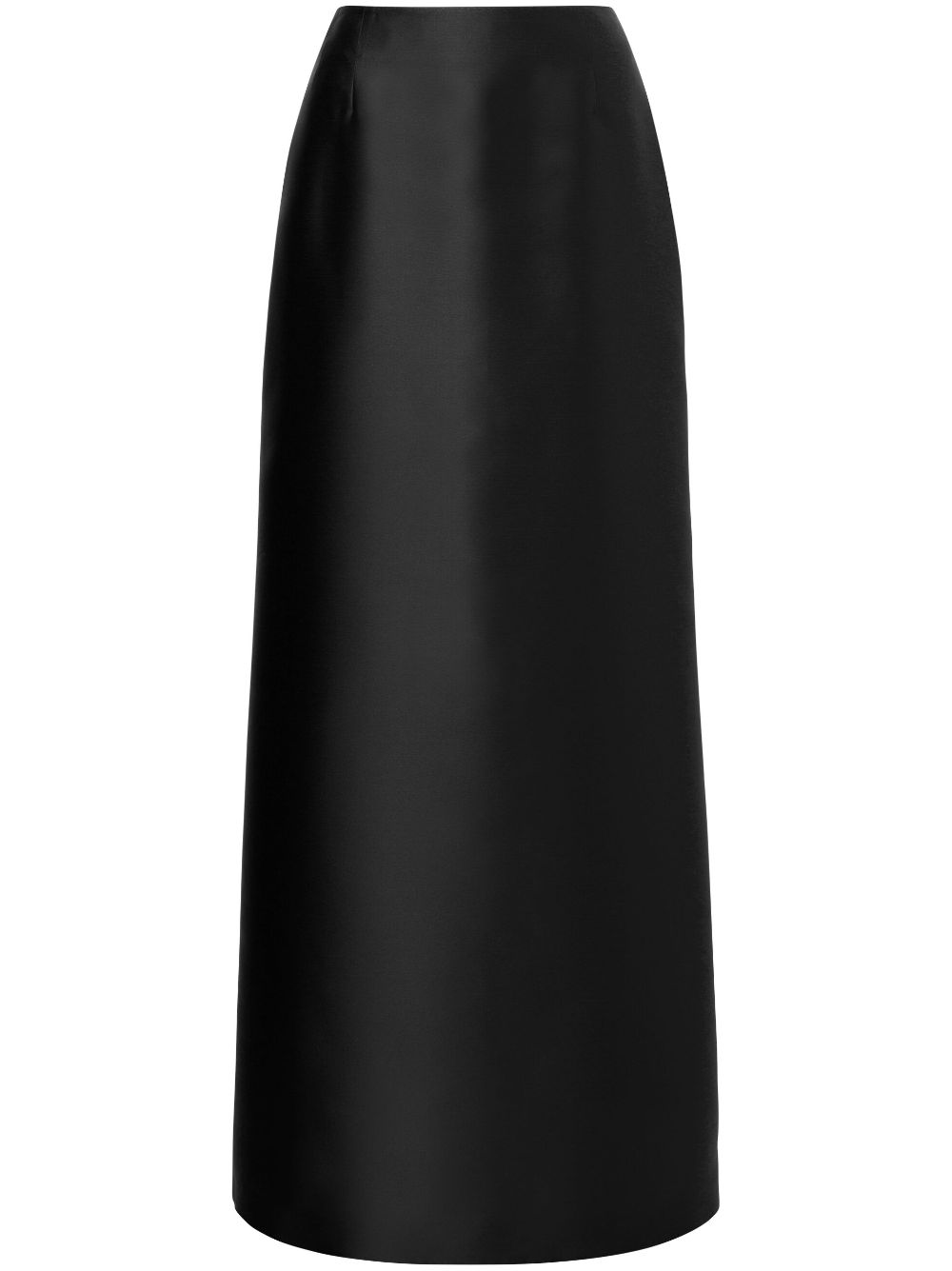 Alberta Ferretti A-line satin midi skirt - Black von Alberta Ferretti