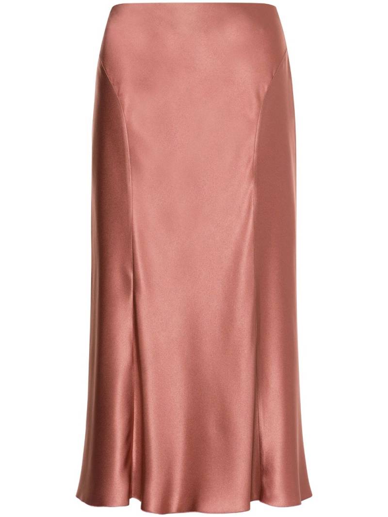 Alberta Ferretti satin midi skirt - Pink von Alberta Ferretti