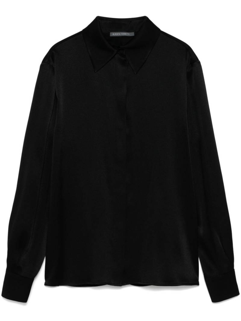 Alberta Ferretti satin shirt - Black von Alberta Ferretti