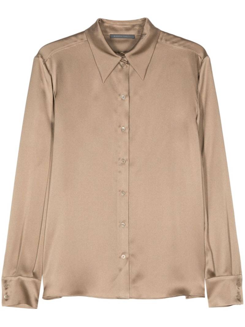 Alberta Ferretti satin shirt - Neutrals von Alberta Ferretti