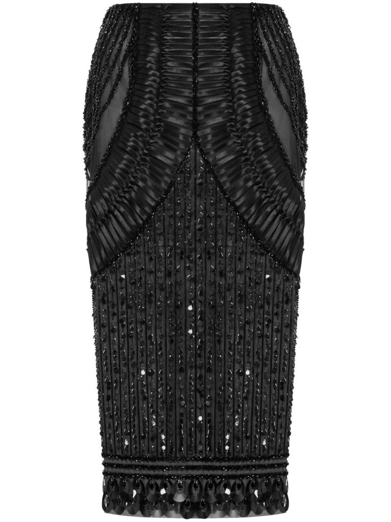 Alberta Ferretti sequin-embellished midi pencil skirt - Black von Alberta Ferretti