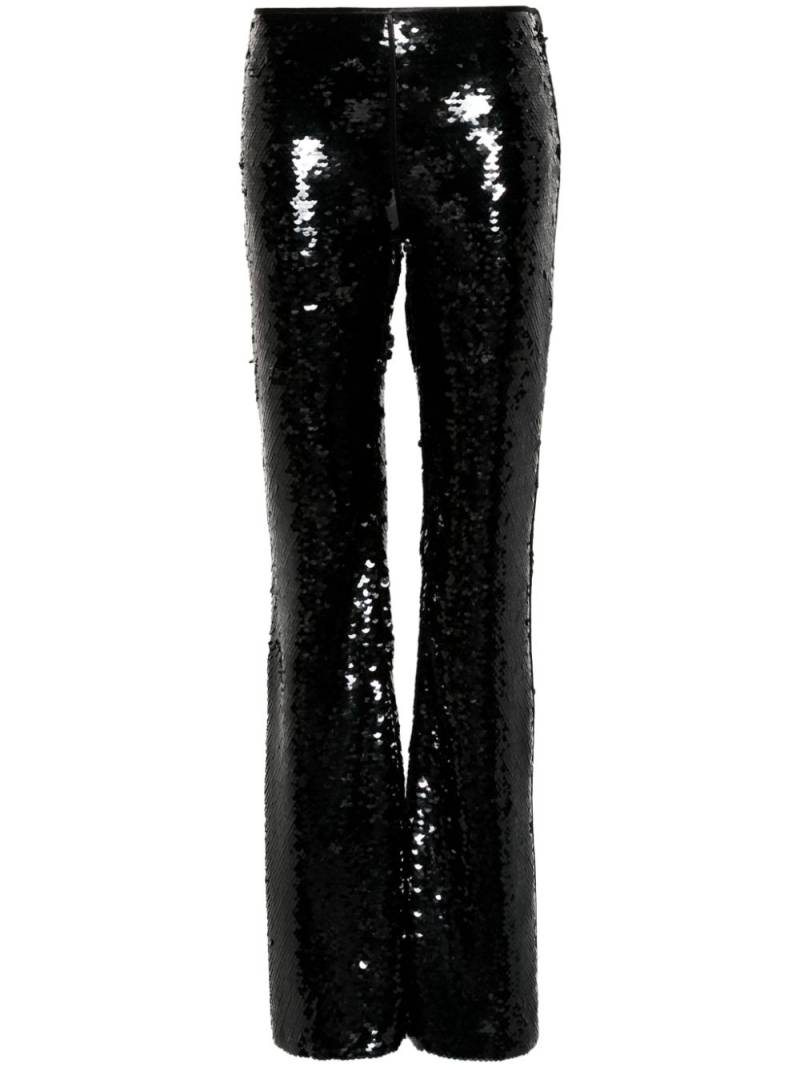 Alberta Ferretti sequin flared trousers - Black von Alberta Ferretti