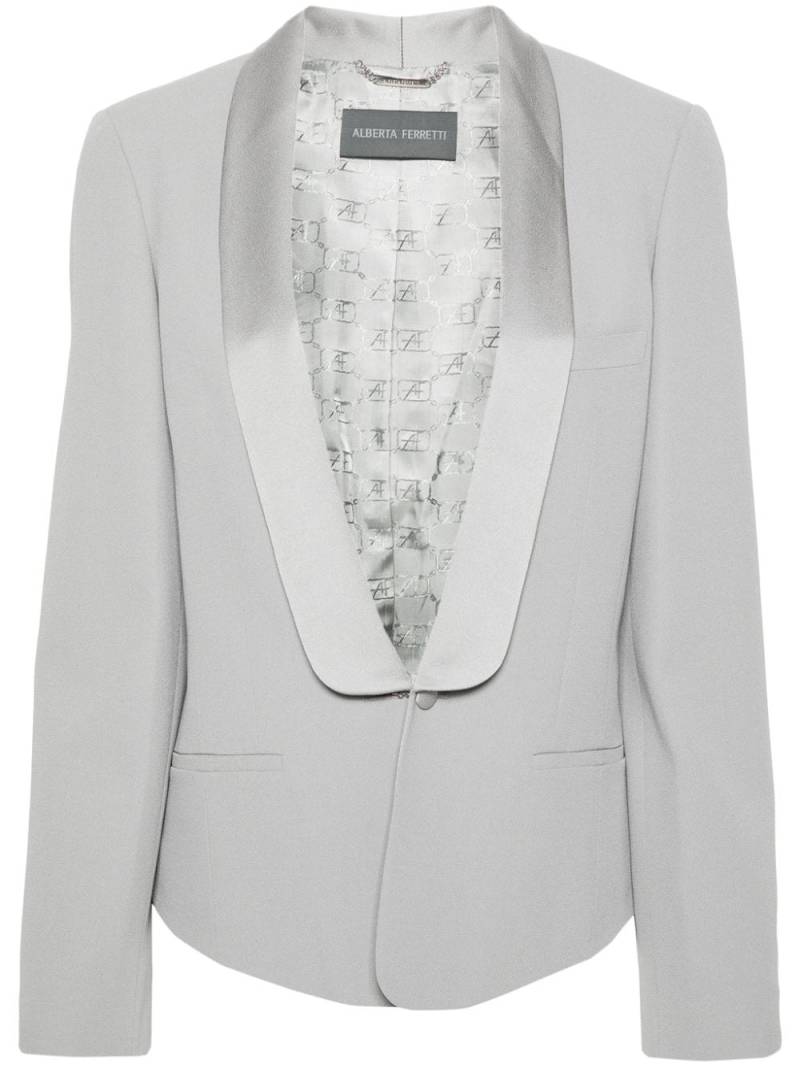 Alberta Ferretti shawl-collar single-breasted blazer - Grey von Alberta Ferretti