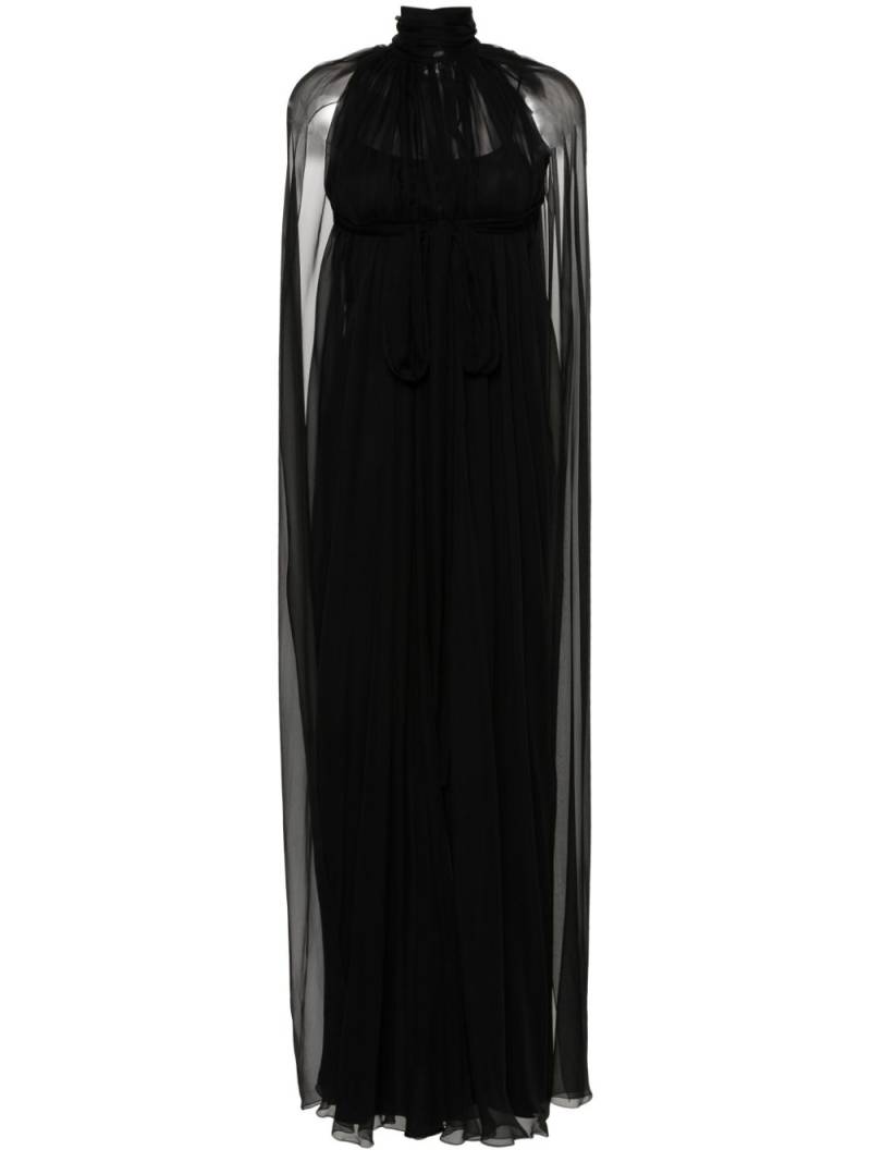 Alberta Ferretti silk maxi dress - Black von Alberta Ferretti