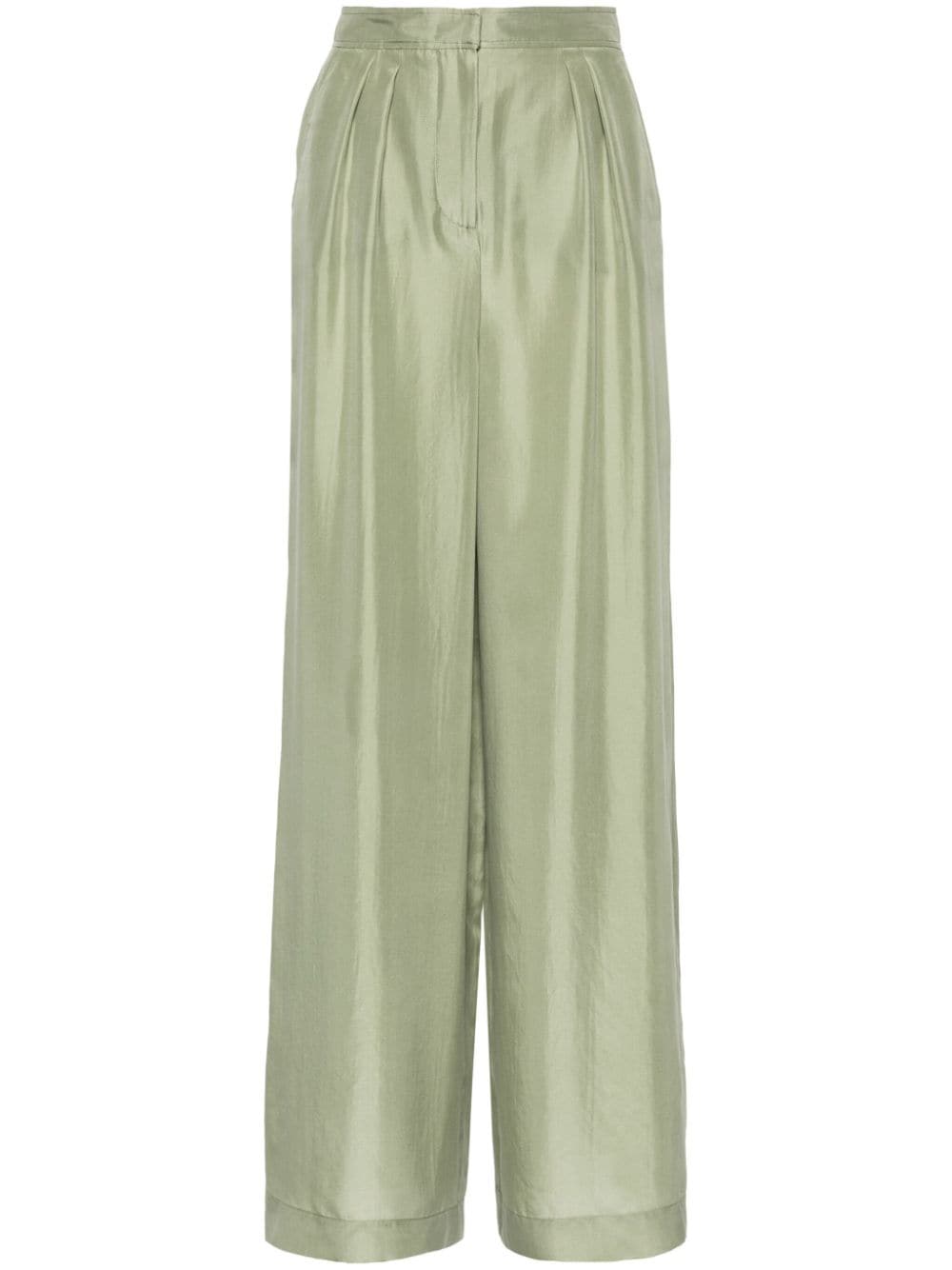 Alberta Ferretti silk palazzo pants - Green von Alberta Ferretti