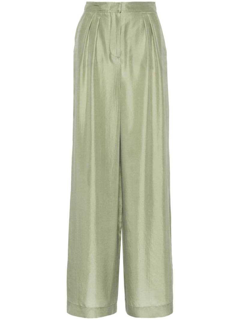 Alberta Ferretti silk palazzo pants - Green von Alberta Ferretti