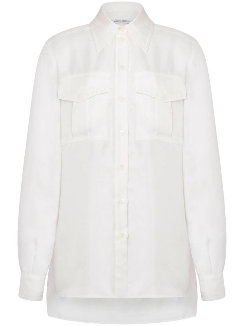 Alberta Ferretti silk shirt - White von Alberta Ferretti