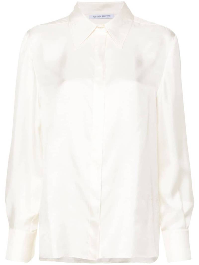 Alberta Ferretti silk shirt - White von Alberta Ferretti