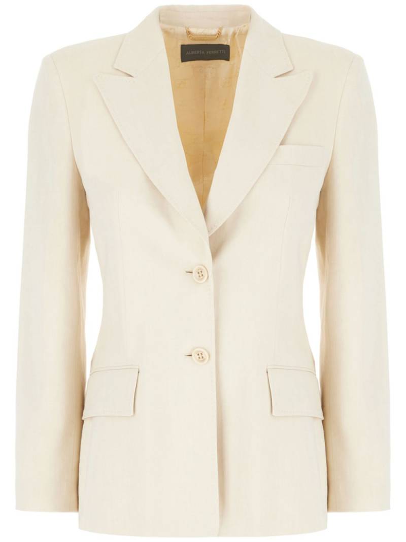 Alberta Ferretti single-breasted blazer - Neutrals von Alberta Ferretti