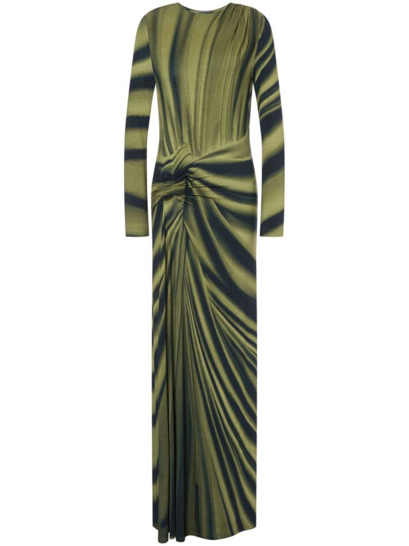 Alberta Ferretti stretchy floor lenght dress - Green von Alberta Ferretti