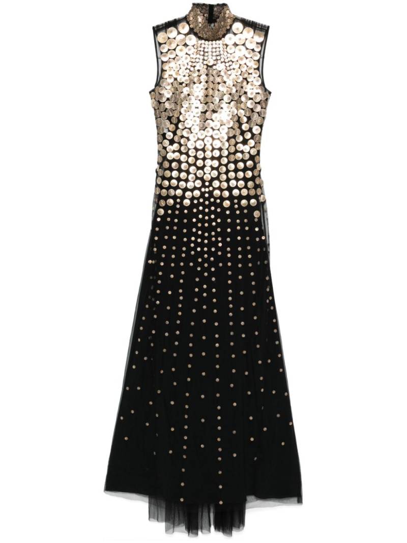 Alberta Ferretti studded tulle gown - Black von Alberta Ferretti