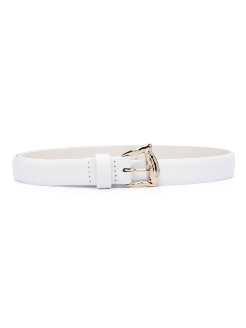 Alberta Ferretti thin leather belt - White von Alberta Ferretti