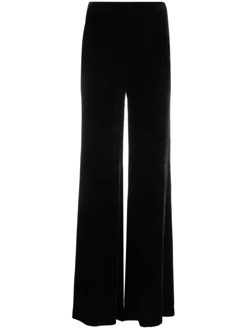 Alberta Ferretti velvet high-waist trousers - Black von Alberta Ferretti