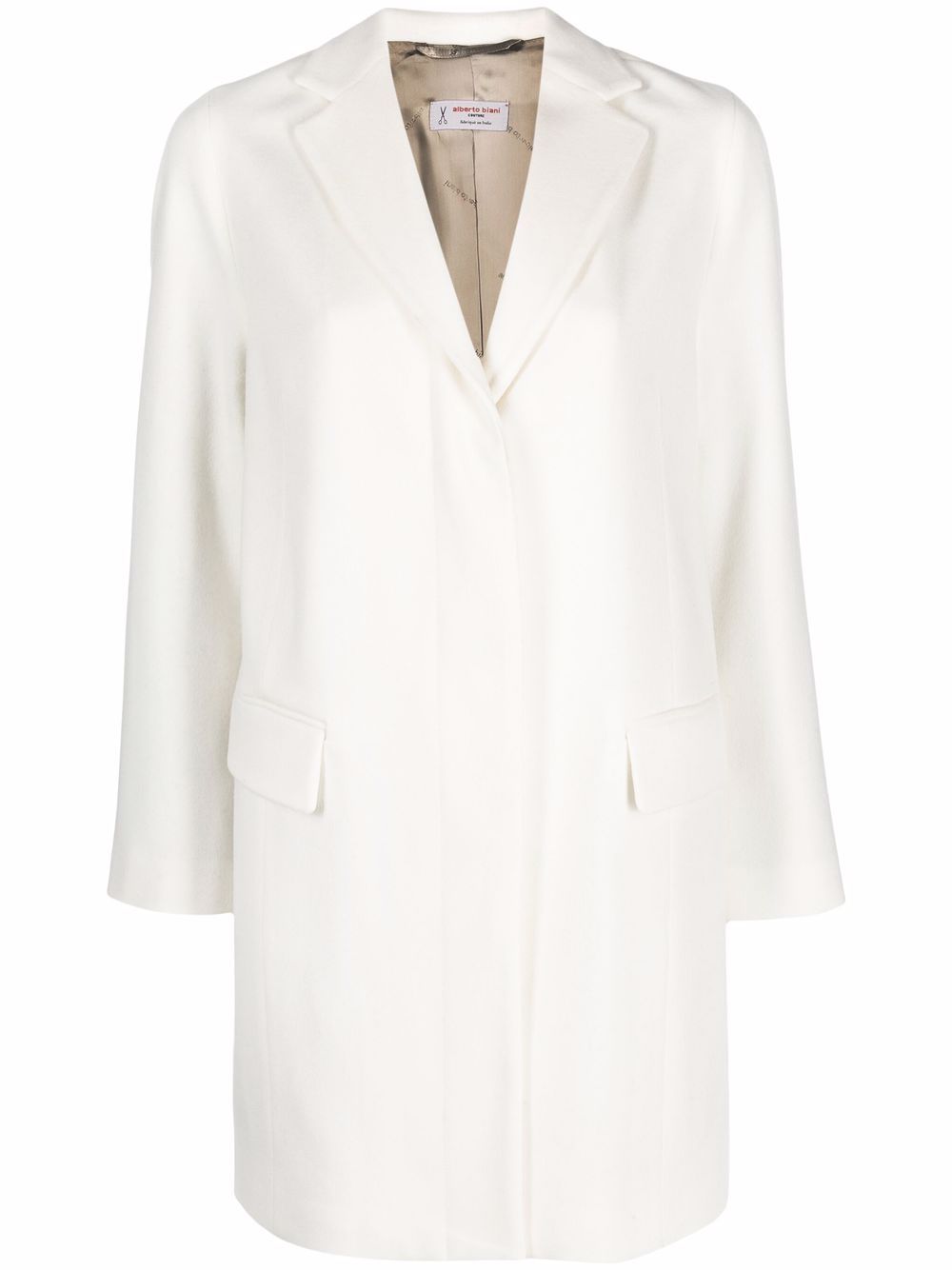 Alberto Biani buttoned up wool coat - White von Alberto Biani