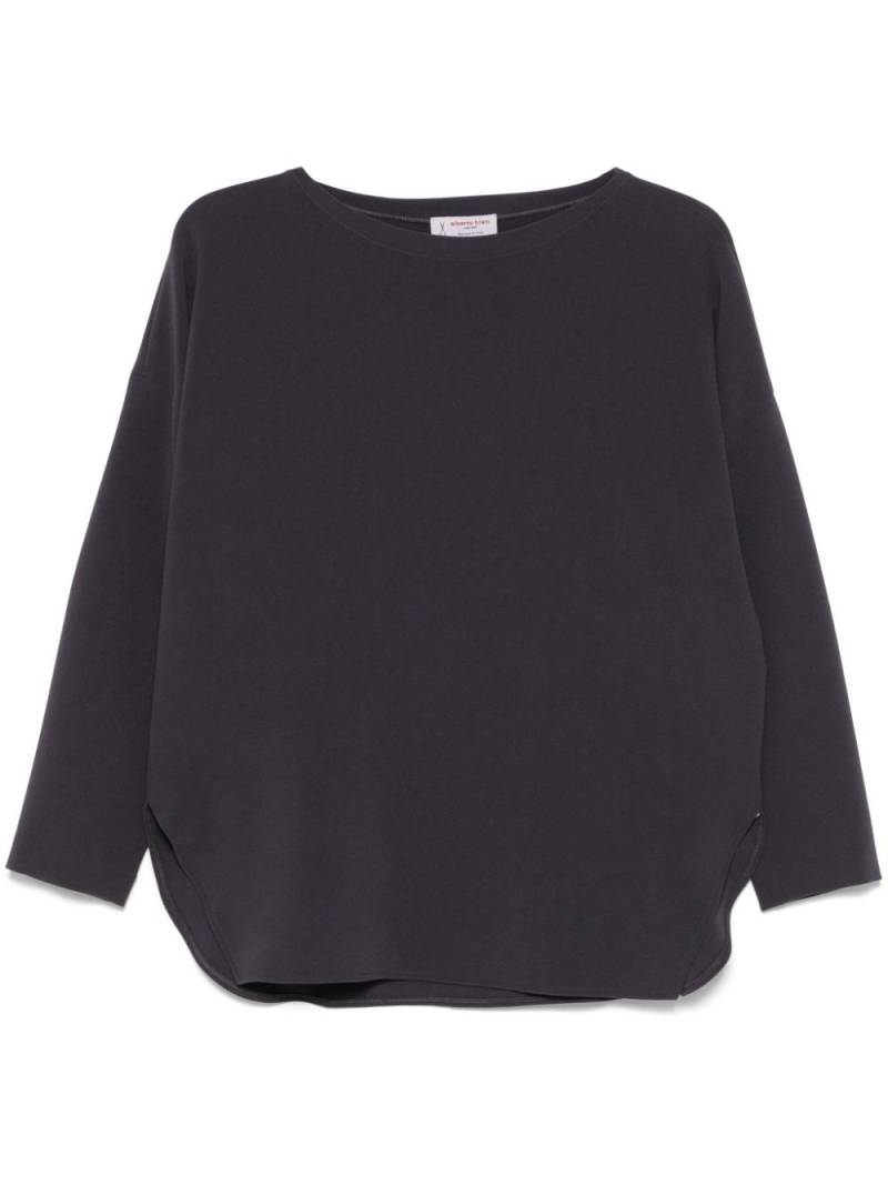 Alberto Biani crepe-texture blouse - Grey von Alberto Biani