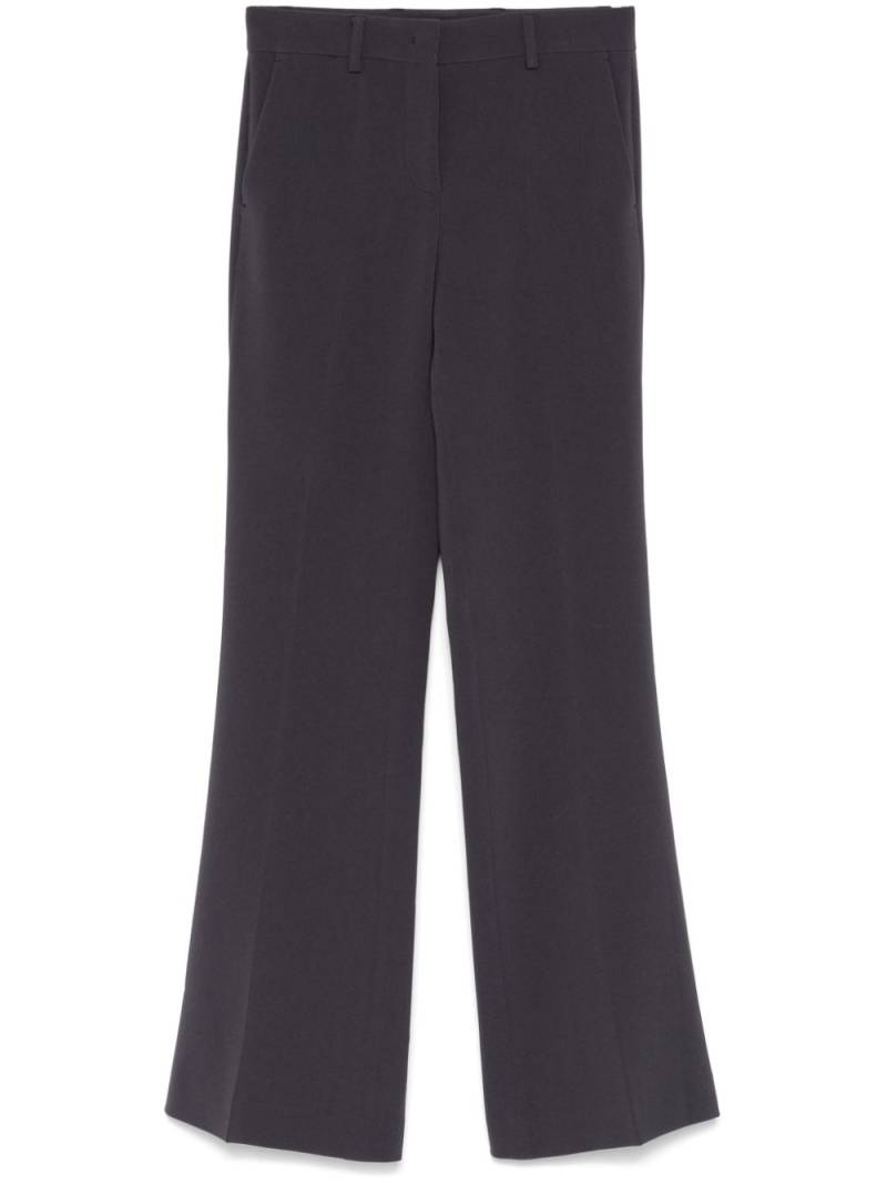 Alberto Biani crepe-texture trousers - Grey von Alberto Biani