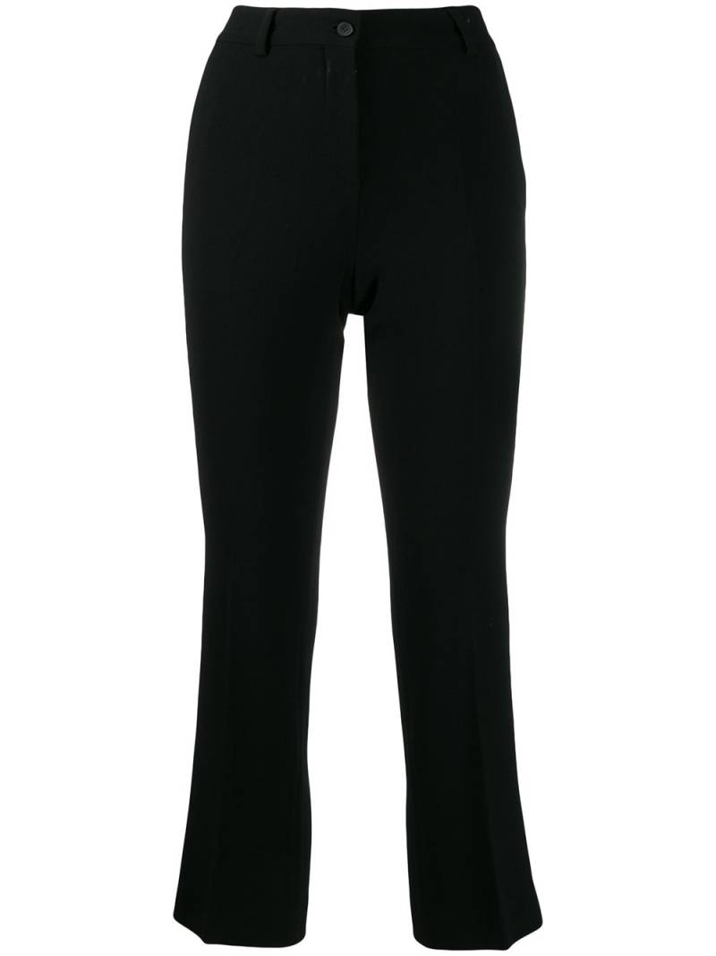 Alberto Biani cropped crepe trousers - Black von Alberto Biani