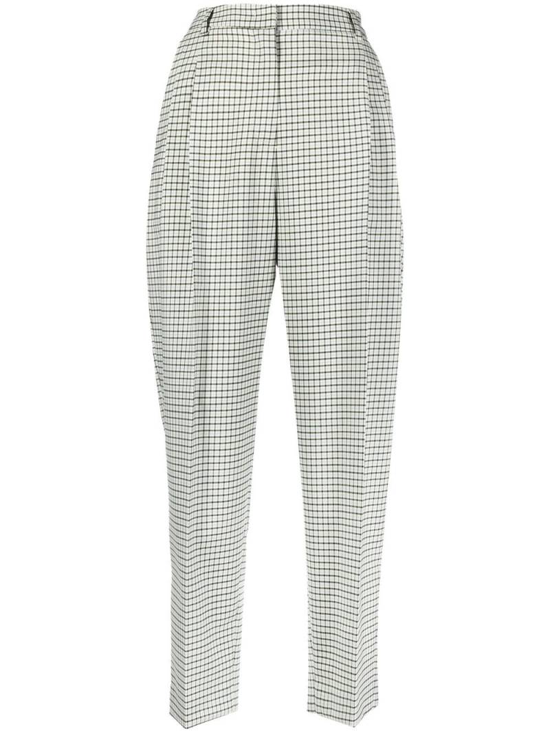 Alberto Biani cropped virgin wool trousers - Green von Alberto Biani