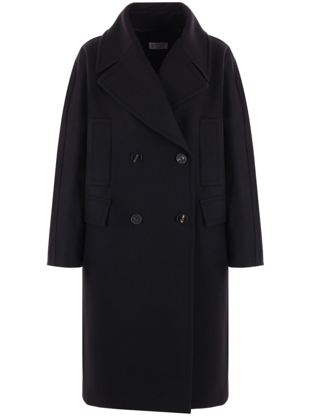 Alberto Biani double-breasted coat - Black von Alberto Biani