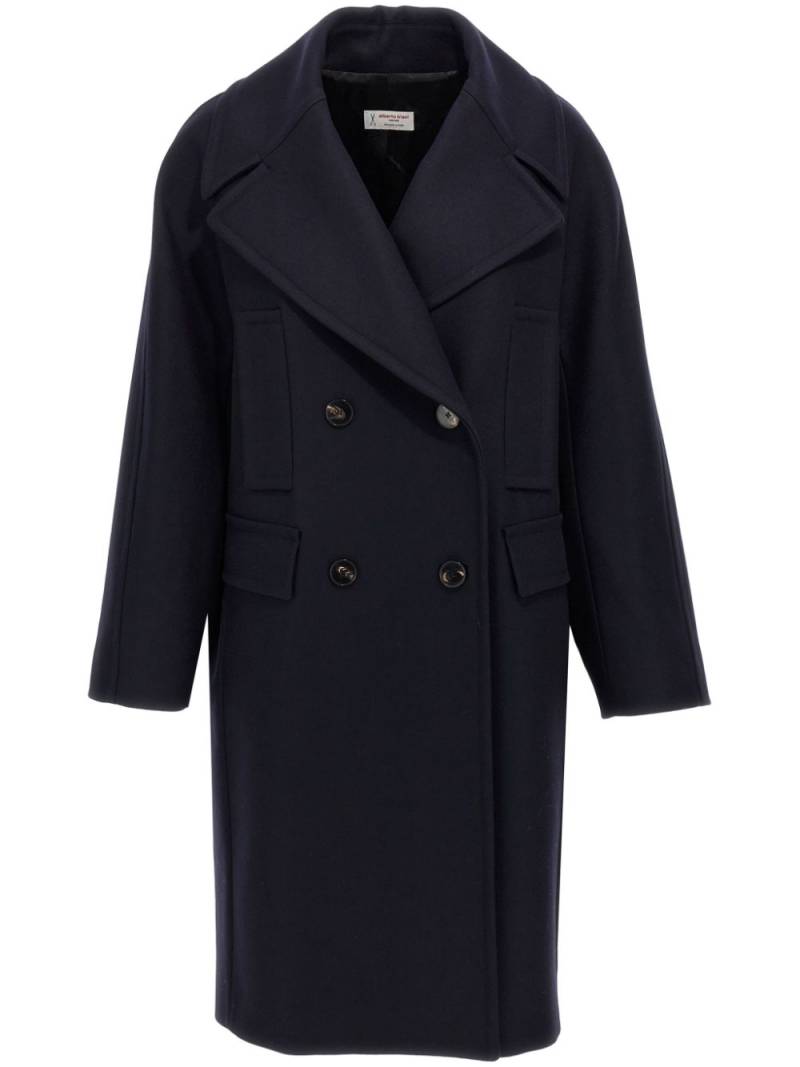 Alberto Biani double-breasted coat - Blue von Alberto Biani