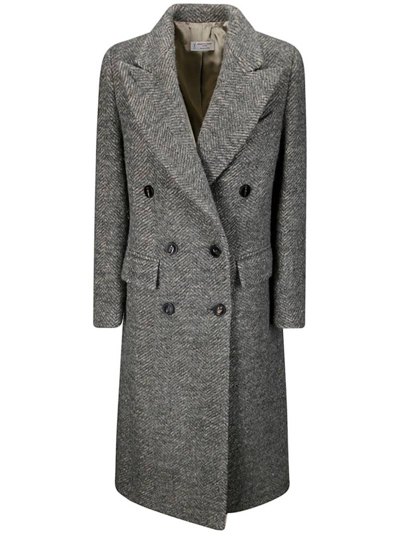 Alberto Biani double-breasted coat - Grey von Alberto Biani