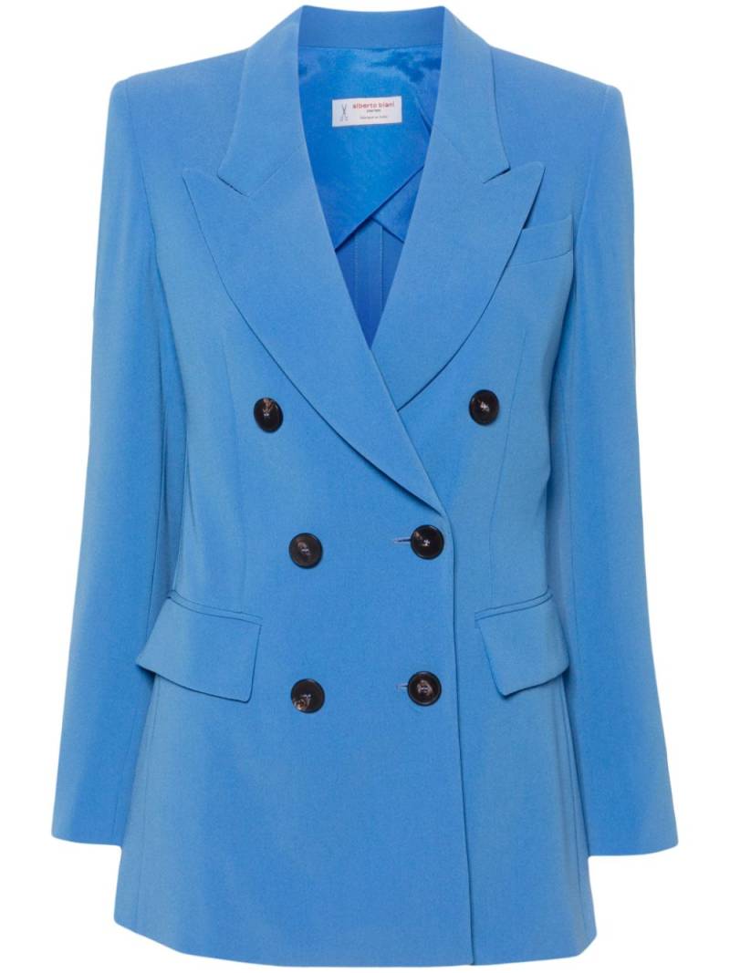 Alberto Biani double-breasted crepe blazer - Blue von Alberto Biani