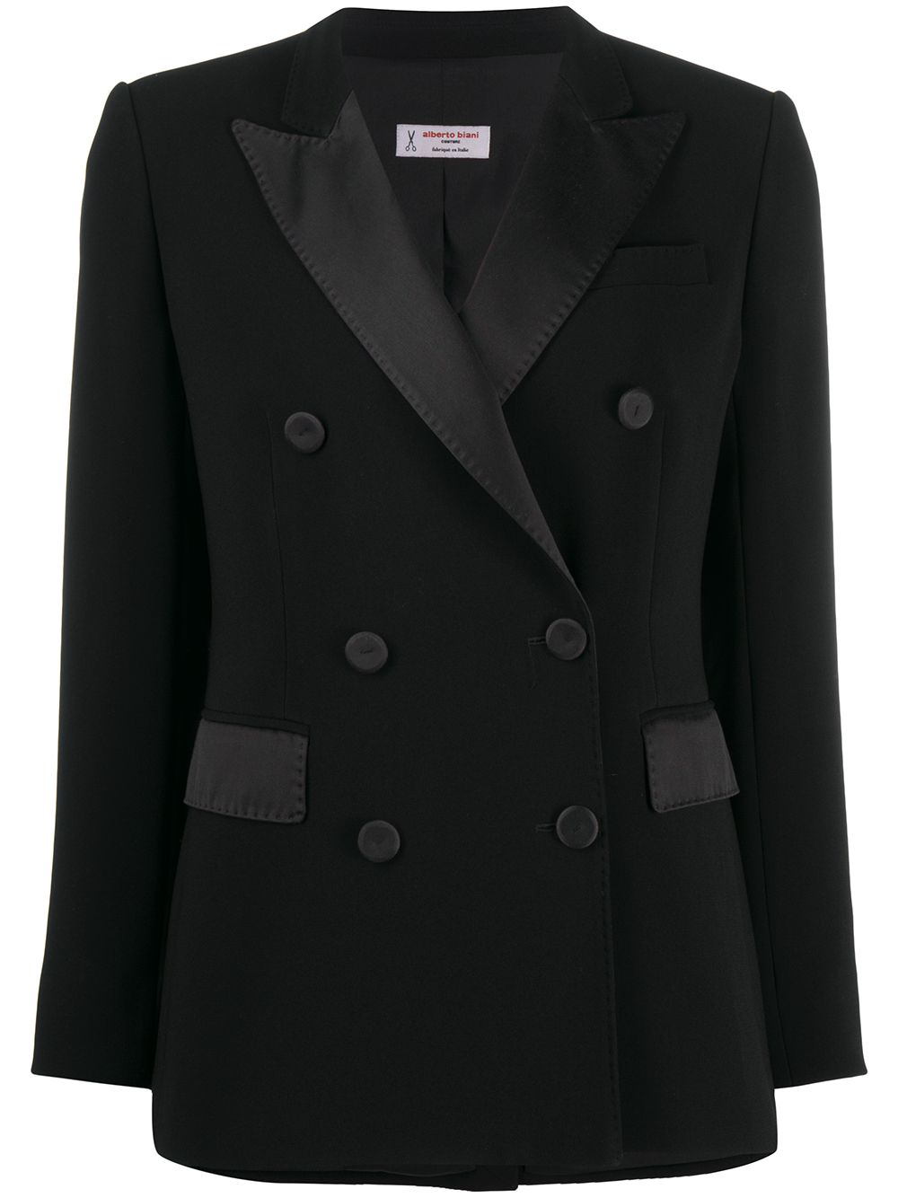 Alberto Biani double-breasted fitted blazer - Black von Alberto Biani