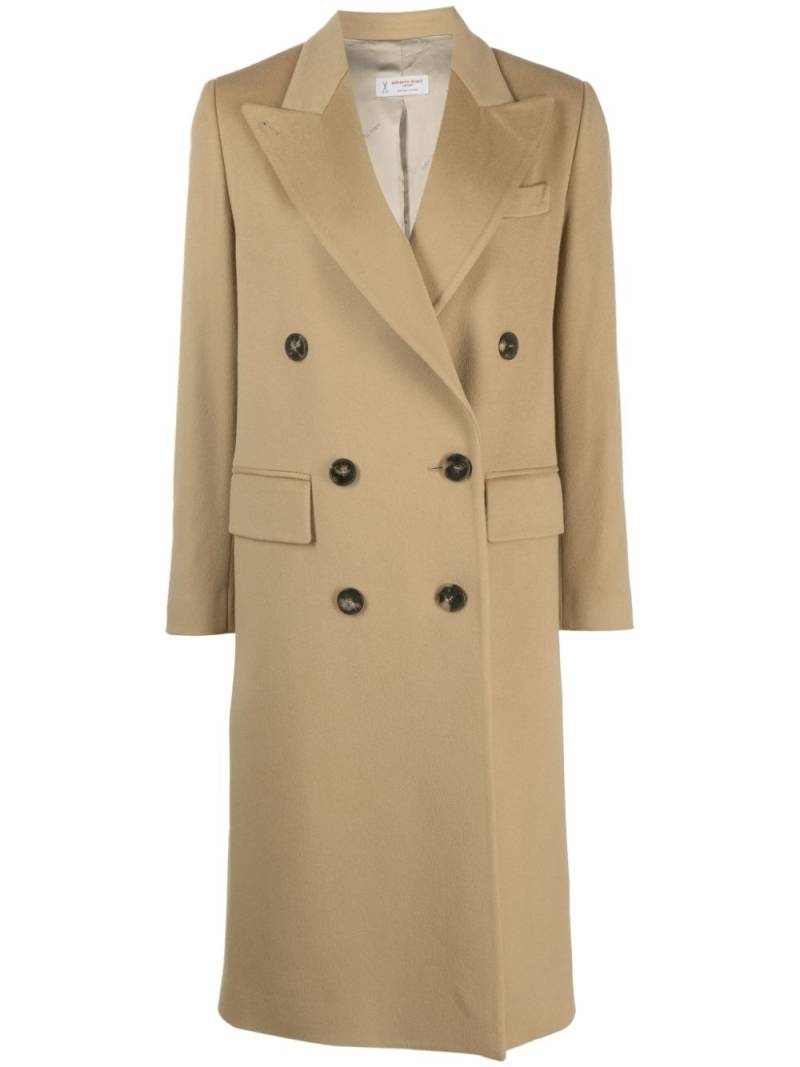 Alberto Biani double-breasted virgin-wool coat - Brown von Alberto Biani