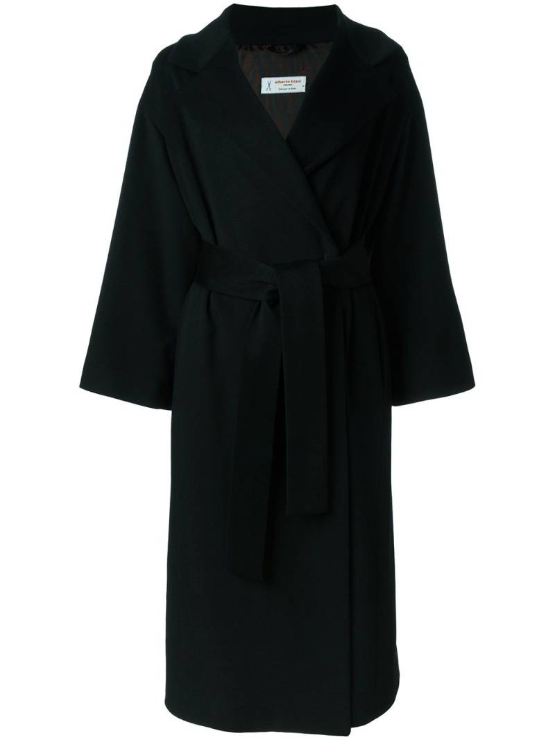 Alberto Biani double-breasted virgin-wool coat - Black von Alberto Biani