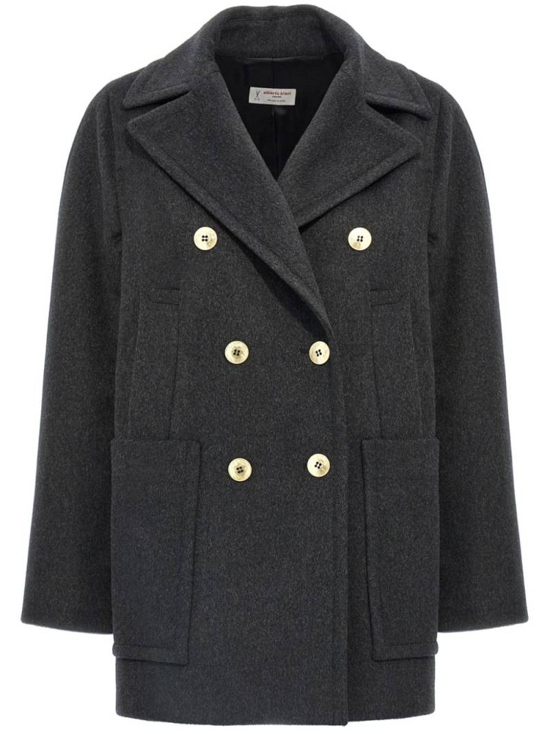 Alberto Biani mélange-effect coat - Grey von Alberto Biani