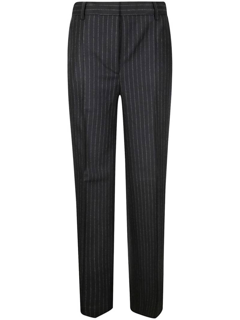 Alberto Biani pinstripe wool straight pants - Black von Alberto Biani