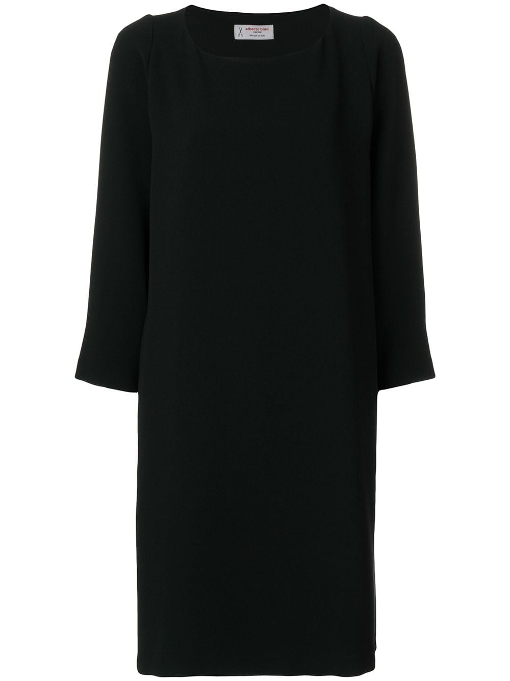 Alberto Biani pleat detail shift dress - Black von Alberto Biani