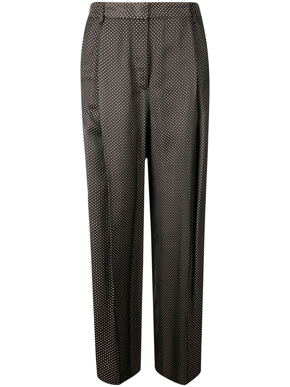 Alberto Biani polka-dot printed trousers - Black von Alberto Biani