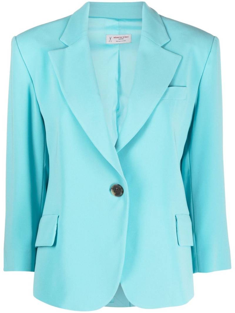 Alberto Biani single-breasted blazer - Blue von Alberto Biani