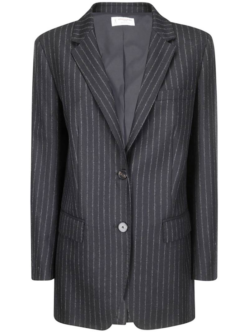 Alberto Biani single-breasted pinstripe blazer - Black von Alberto Biani