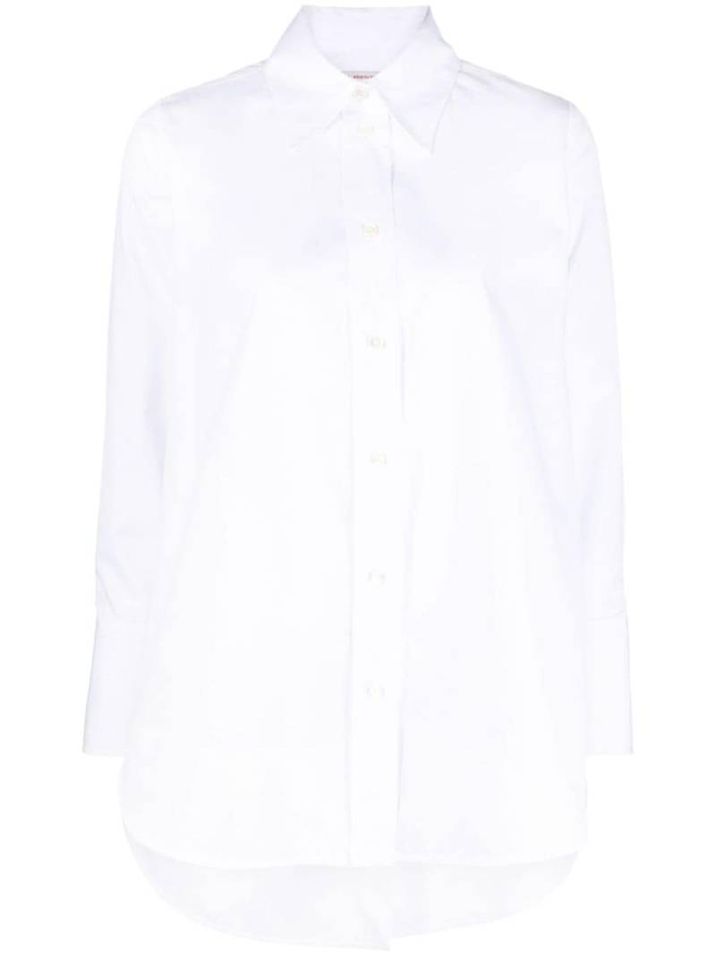 Alberto Biani spread-collar cotton shirt - White von Alberto Biani