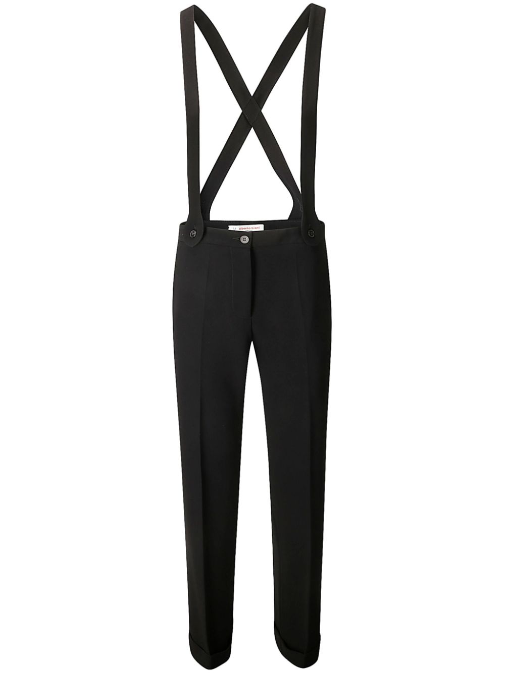 Alberto Biani suspender straight-leg trousers - Black von Alberto Biani